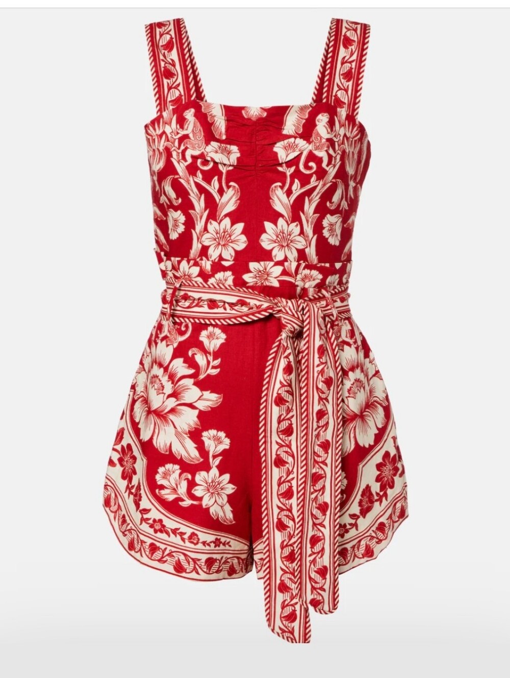Farm Rio Linen Blend Romper - Picture 3 of 4